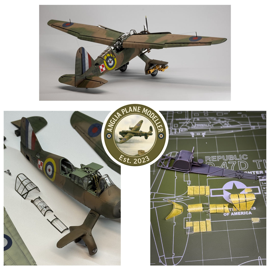 Airfix 1:48 Lysander Mask Set by Anglia Plane Modeller